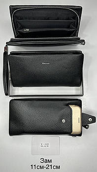 Чоловіче портмоне клатч BALISA Y-06 Black.Купити чоловічі гаманці гуртом і в роздріб в Україні.