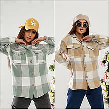 Жіноча однотонна сорочка з кашеміру довгий рукав розміри норма та батал