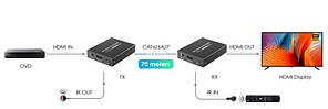 Подовжувач HDMI по крученій парі Lenkeng LKV372P, фото 2