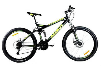 Гірський велосипед 26 дюймів розмір рами 18" Azimut Race GFRD Чорно-жовтий