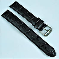 18 мм Кожаный Ремешок для часов CONDOR 305L.18.01 Черный Ремешок на часы из Натуральной кожи удлиненный