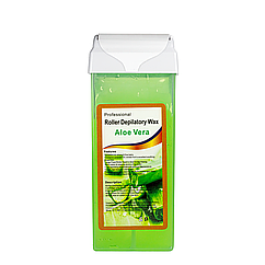 Віск касетний для депіляції Roller depilatory Wax 100 г, Aloe Vera