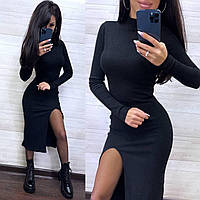 Роскошное платье Ангора женское черное