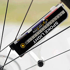 Велосипедне різнокольорове світлодіодне підсвічування коліс велосипеда Spoke light 21 вело візерунок, фото 2