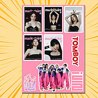 Стікери (G)I-dle А4 без порізки 01