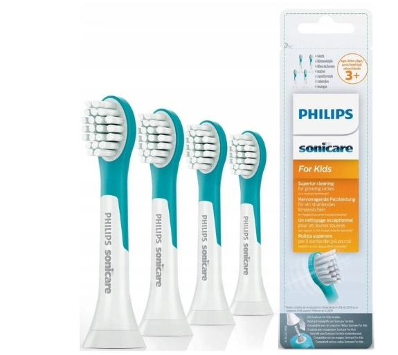 Змінні насадки на дитячу зубну щітку Philips Sonicare KIDS 3+ HX6032/33 4шт