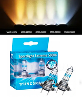 Галогенные лампы в фару авто H7 12V 55 W Tungsram Sportlight Extreme 5000K 2 штуки