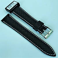 20 мм Кожаный Ремешок для часов CONDOR 321.20.01 Черный Ремешок на часы из Натуральной кожи