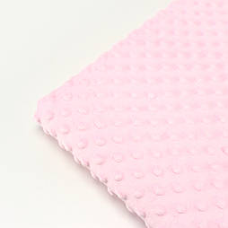 Відріз плюшу Minky світло рожевий 100*80см № м-6