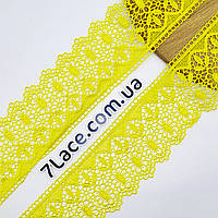 Кружево макраме (гипюр) / цвет жёлтый / ширина 8 см / заказ от 1 метра
