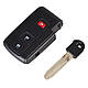 Корпус ключа Toyota Prius під чіп, 3кн, TOY43, фото 2