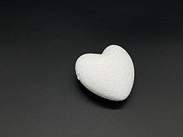 Заготовки у формі серця з пінопласту Серце 80мм основи для виготовлення іграшок