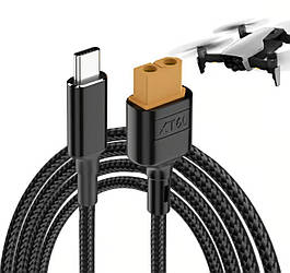 Зарядний кабель із роз'ємом XT60 на Type-C 100 Ватів