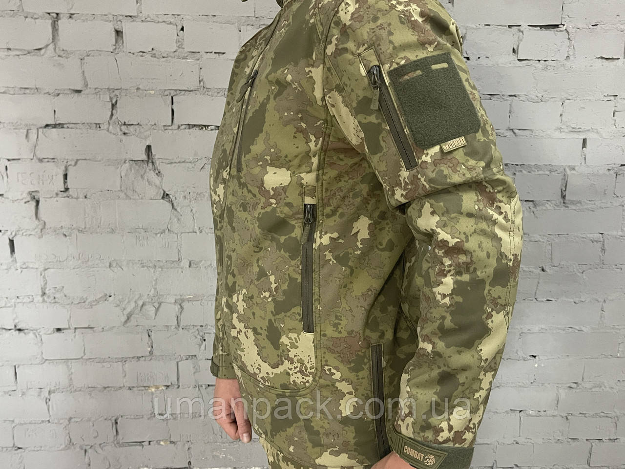 Куртка чоловіча тактична для ЗСУ забарвлення Multicam бренду Combat, розмір 2XL, матеріал вітро- та