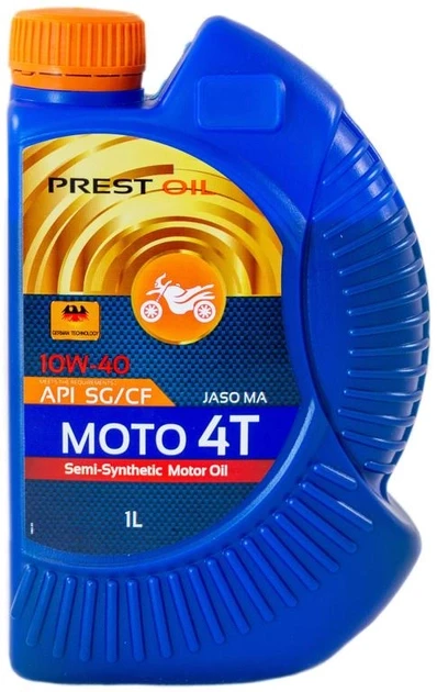 Моторна олива PREST OIL 4T 10W40 SG/CF 1л
