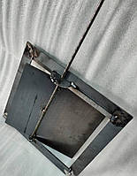 Засувка пічна 270х270 мм. 4 мм.засувка поворотна металева, шибер