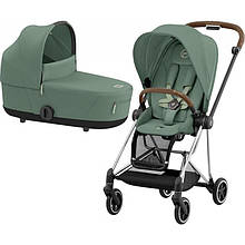 Cybex Mios 4.0 коляска 2 в 1 Leaf Green шасі Chrome Brown