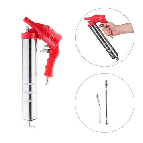 Шприц для смазки ПНЕВМО 500 мл Intertool с гибким шлангом (ID ...