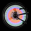 Велосипедне різнокольорове світлодіодне підсвічування коліс велосипеда Spoke light 16 LED 32 вело візерунка, фото 5
