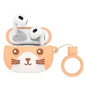 Бездротові блютуз-навушники HOCO EW46 TWS True wireless stereo headset Khaki Cat