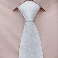 Краватка біла 7.5 см ширина GUANTINO GARDI