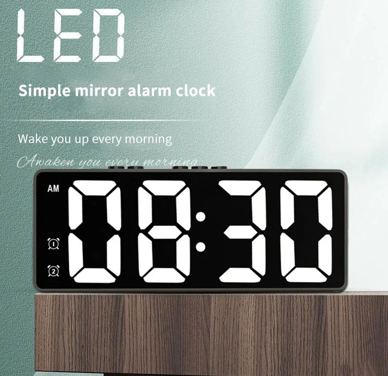 Настільний світлодіодний LED годинник будильник з термометром SZ-810