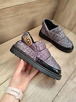 Уггі UGG чорні жіночі зимові автоледі хутряні короткі короткі укорочені, фото 2