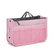 Органайзер для сумки Bag in Bag 28х17x10 см. Рожевий колір