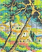 Набір для вишивання за нанесеною на канву схемою "Seaside village ".AIDA 14CT printed , 36*29 см, фото 4