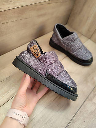 Дутики UGG уги автоледі сліпони мокасини зимові низькі жіночі з хутром, фото 3