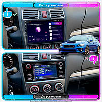 Штатна магнітола Lesko для Subaru WRX I 2014-2017 екран 9" 4/64 Gb CarPlay 4G Wi-Fi GPS Prime 6шт, фото 3