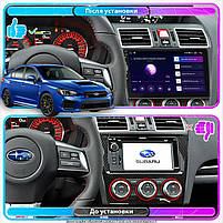 Штатна магнітола Lesko для Subaru WRX I Рестайлінг 2016-н.в. екран 9" 4/64Gb CarPlay 4G Wi-Fi GPS Prime 6шт, фото 3