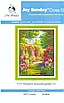 Набір для вишивання за нанесеною на канву схемою "Romantic backyard garden 2".AIDA 14CT printed , 36*46 см, фото 3
