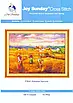 Набір для вишивання за нанесеною на канву схемою "Autumn harvest". AIDA 14CT printed, 52*39 см, фото 3
