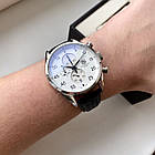 Наручний годинник Tag Heuer Space X Black White чоловічий кварцовий з хронографом на шкіряному ремінці та календарем, фото 3