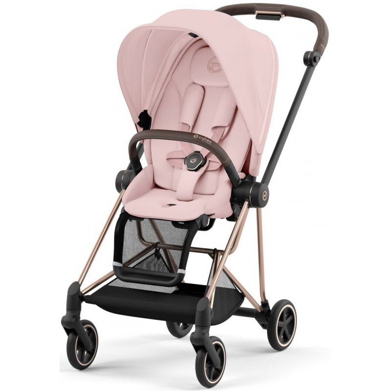 Прогулянкова коляска Cybex Mios 4.0 Peach Pink шасі Rosegold