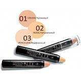 Коректор-консилер TF Dream Touch Corrector 2in1 Concealer in Nude CTC01 No101 Кремовий, фото 4