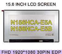 Матрица для ноутбука 15.6 Led Slim IPS FHD 1920x1080 30pin edp (электроника на матрице) NV156FHM-N4T нов