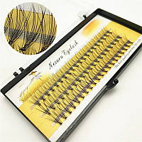 Накладные пучковые ресницы Nesura Eyelash 10D 8,9,10,11,12,13,14,15мм