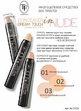 Коректор-консилер TF Dream Touch Corrector 2in1 Concealer in Nude CTC01 No101 Кремовий, фото 5