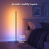 Світильник підлоговий розумний Govee H6076 RGBICW Smart Corner Floor Lamp Чорний (H6076), фото 4