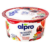 Йогурт соєвий червоні фрукти з фініками без доданого цукру Alpro 135г