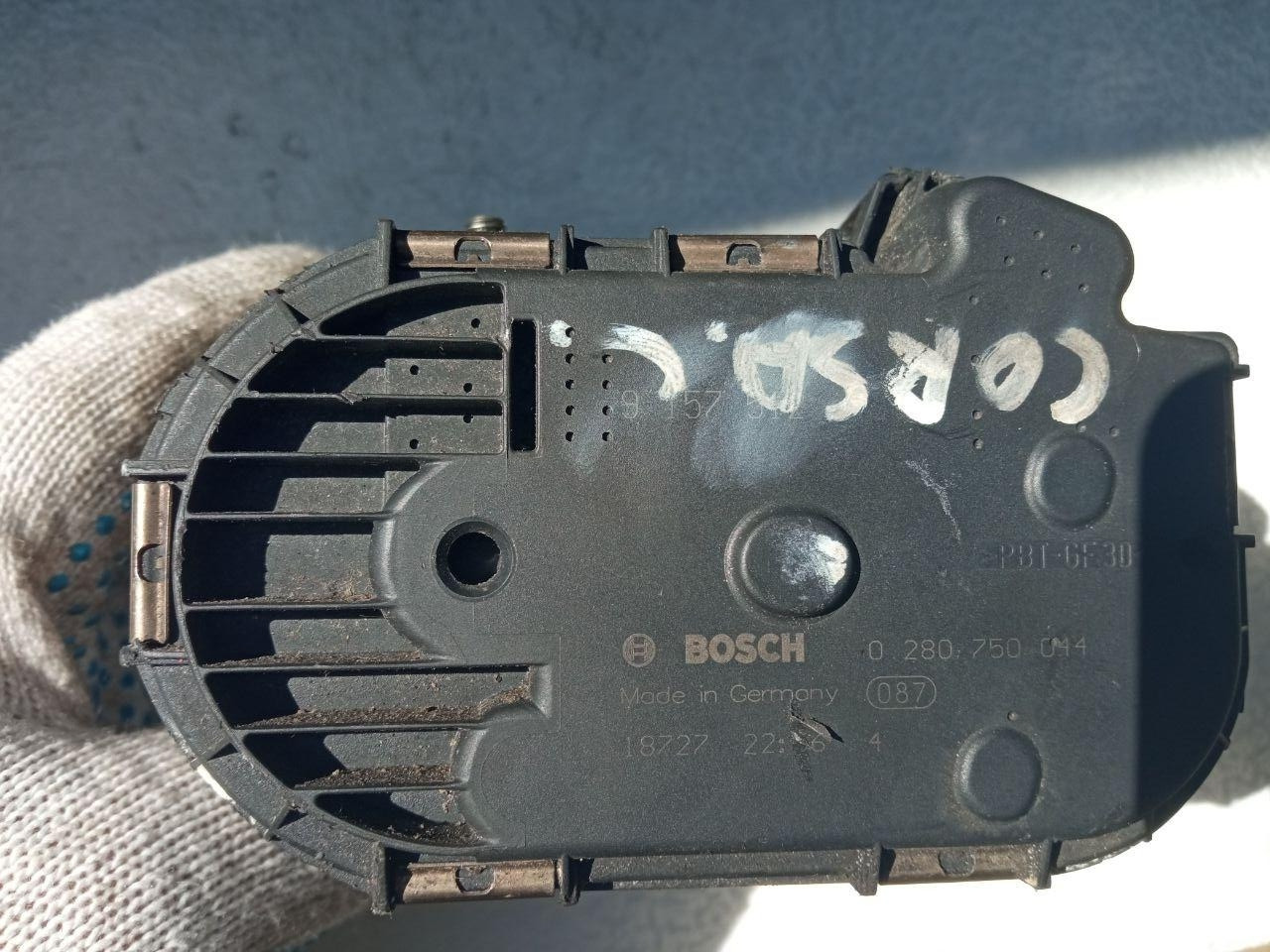Дросельна заслінка Opel Corsa Bosch 0 280 750 044 / 9157512 / 0280750044