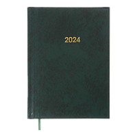Ежедневник датированный 2024 BUROMAX BASE A5, зеленый (BM.2108-04)