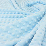 Плюш Minky блакитного кольору м-12, фото 4