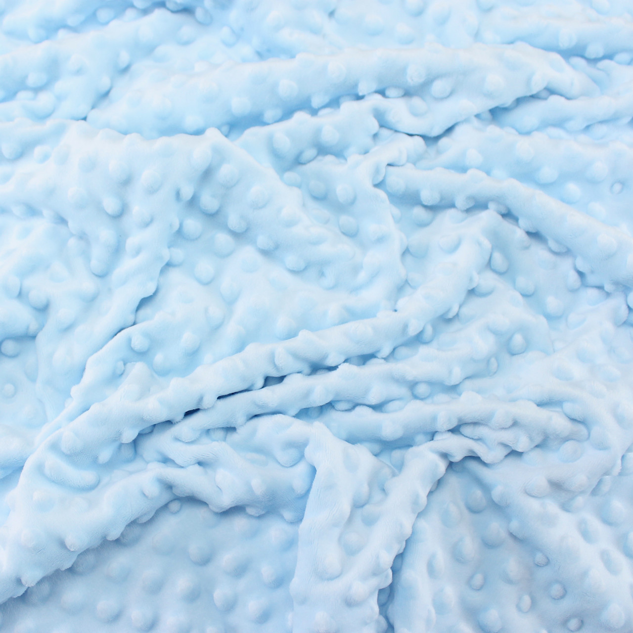 Плюш Minky блакитного кольору м-12, фото 1