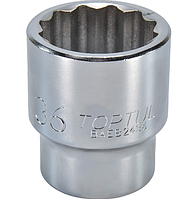 Головка торцева 36 мм TOPTUL 3/4" (12-гр.) BAEB2436