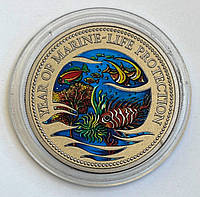 Палау 1 доллар 1992, Год защиты морской жизни