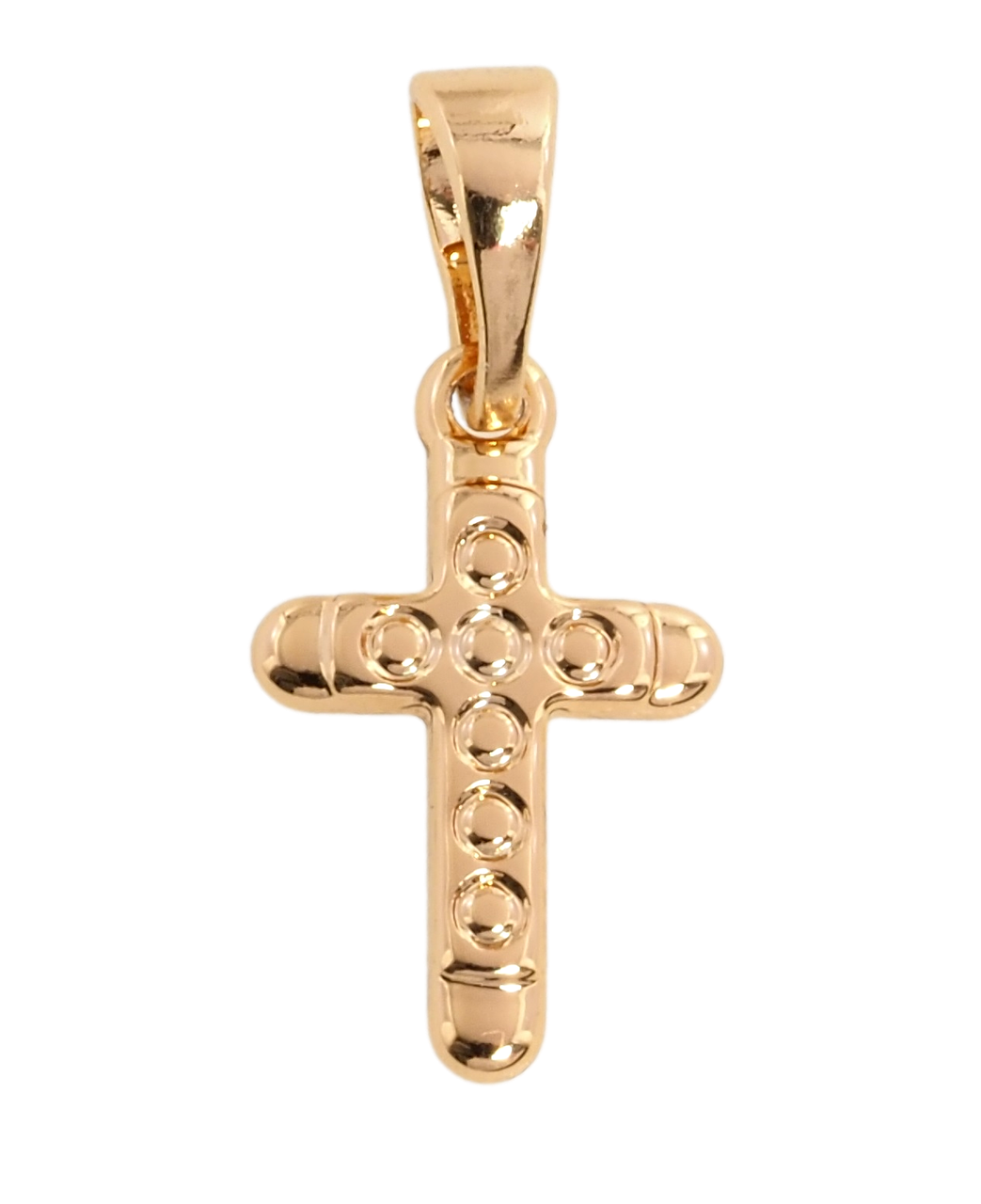 Кулон Xuping Позолота 18K "Хрест із візерунком" для ланцюжка до 5мм