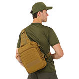 Сумка-слінг тактична однолямкова SILVER KNIGHT YF-273 (33x23x10 см) 8 л, фото 9